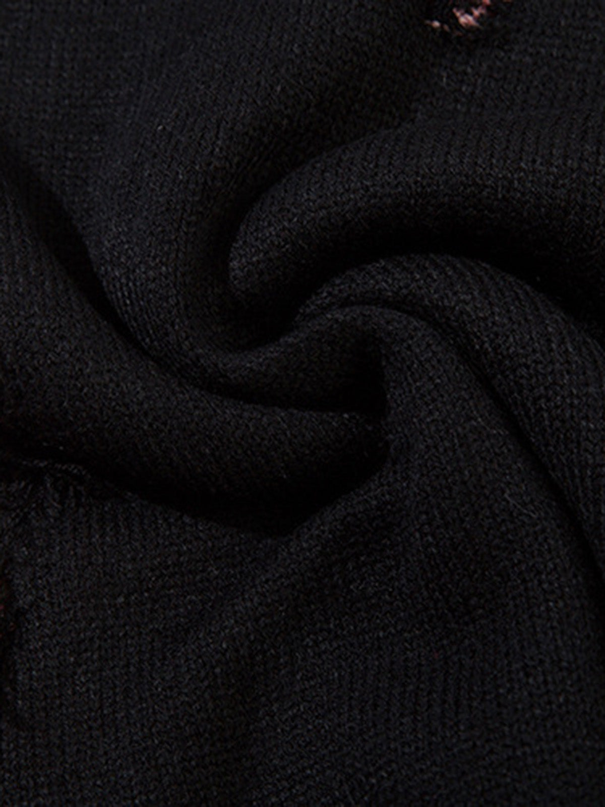 Niche Raw Edge Fringed Knit Sweater