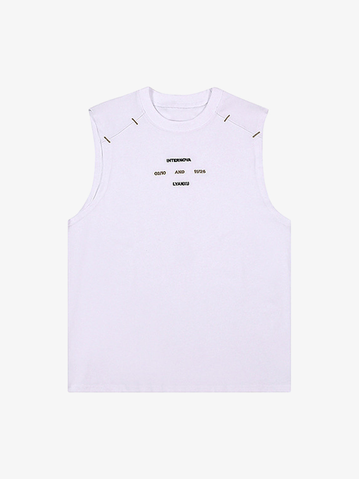 Waistcoat Embroidered Round Neck Vest