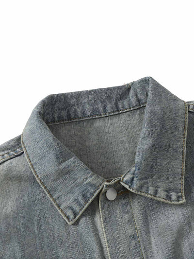Retro Washed Totem Denim Jacket