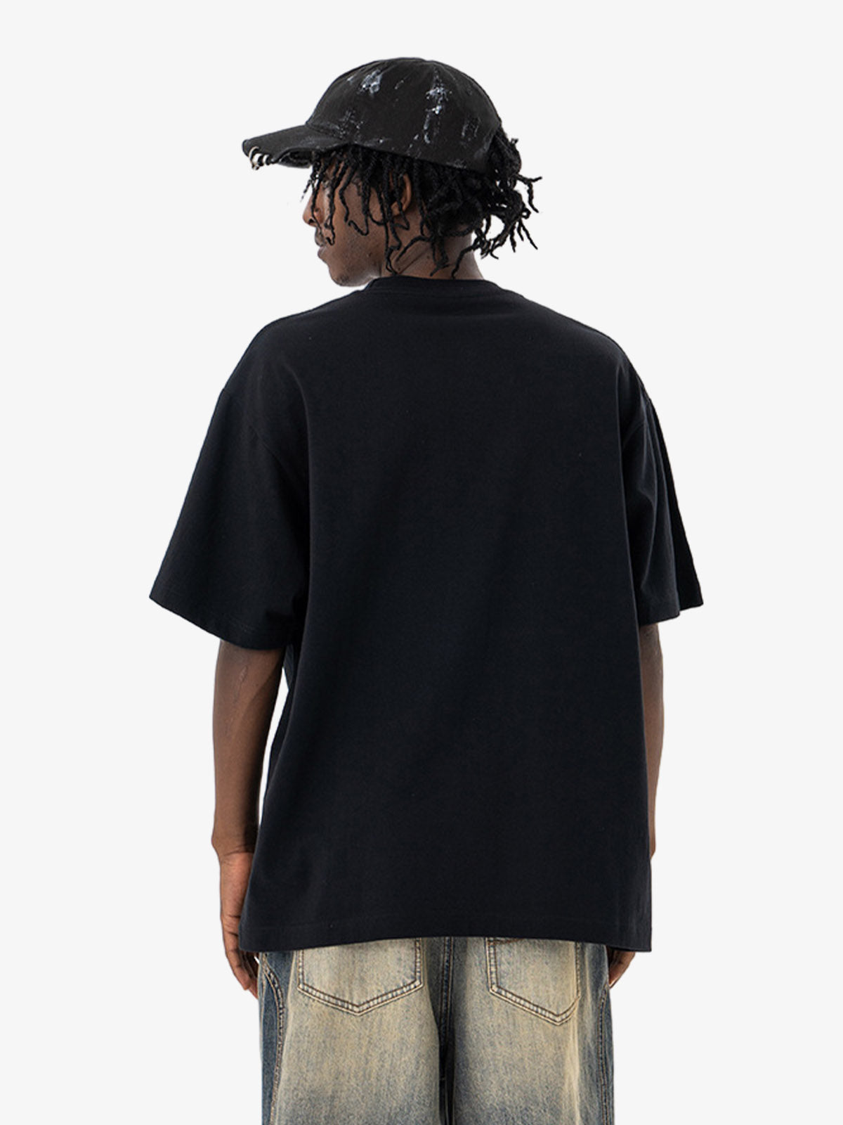 Vintage Chain Watch Print T-shirt