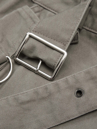 Multi-pocket Cargo Flared Pants