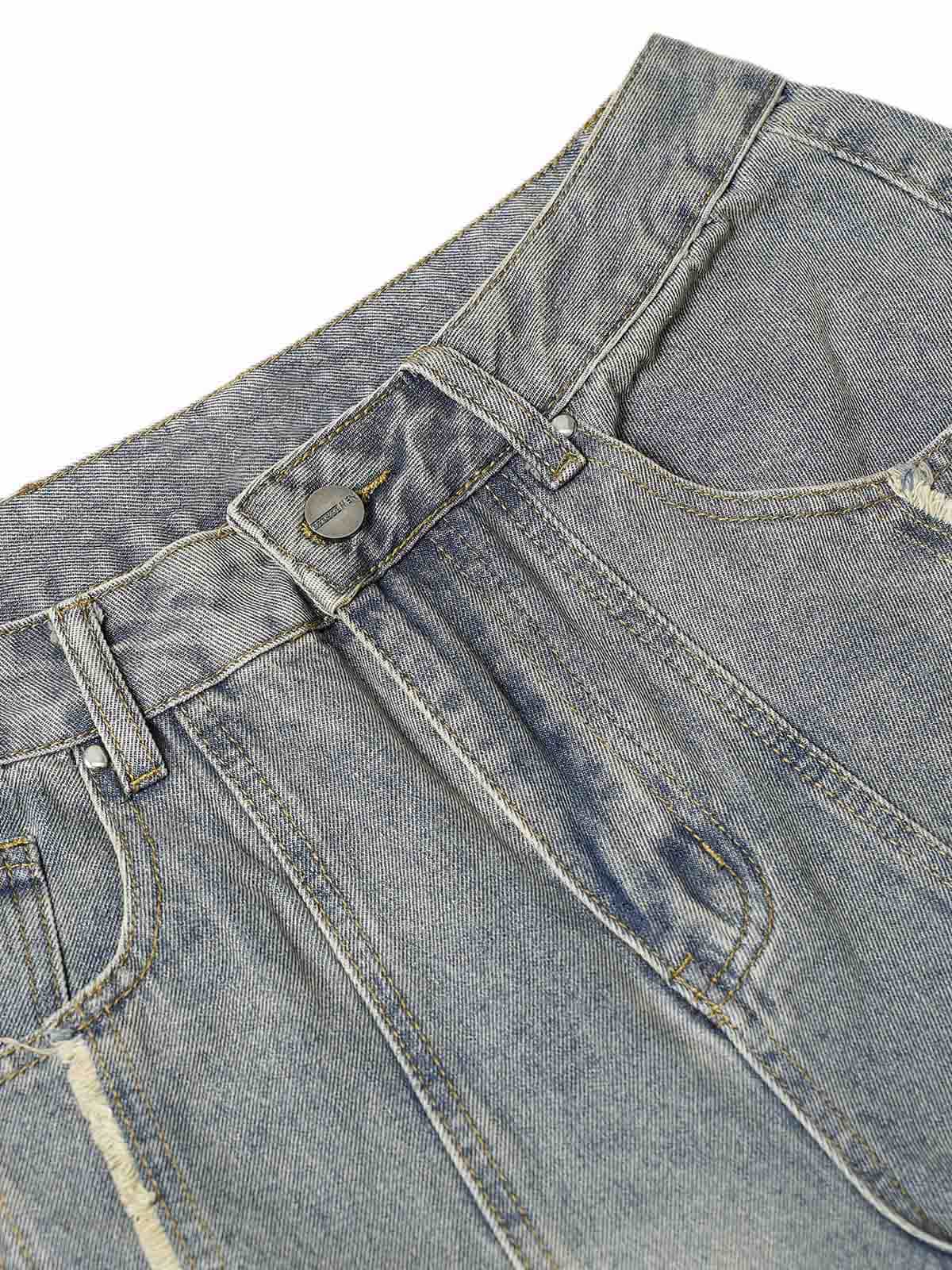 Washed Ripped Baggy Jeans