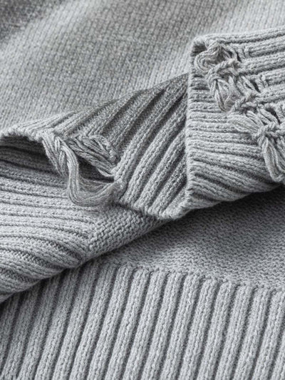 Inkjet Damaged Knitted Sweater
