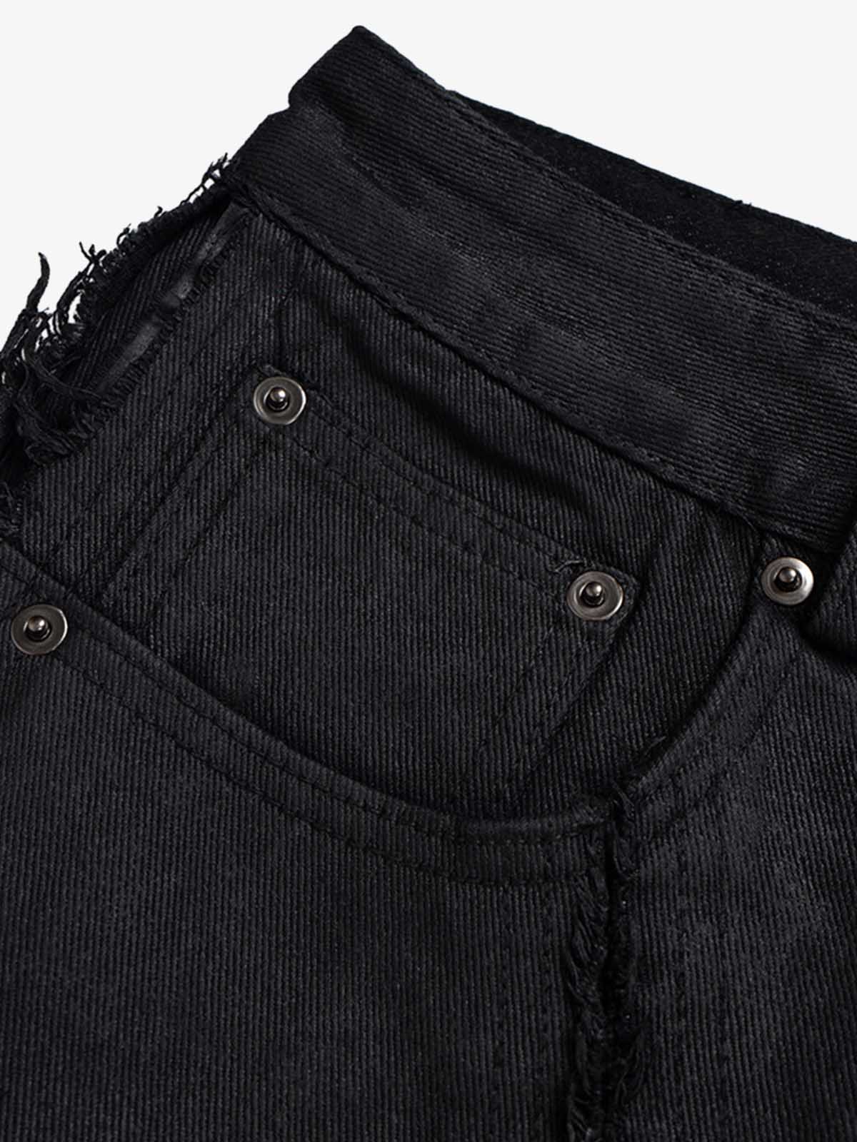 Waxed Baggy Side Whisker Jeans