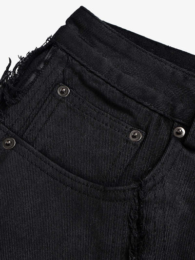 Waxed Baggy Side Whisker Jeans