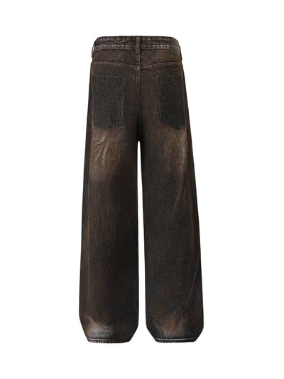 Washed Ripped Baggy Jeans