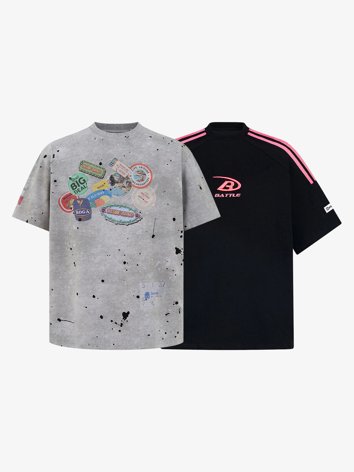 Retro Fun Print T-Shirt Set