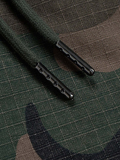 Three-Waist Splicing Camouflage Cargo Buckle Waist Design Overalls