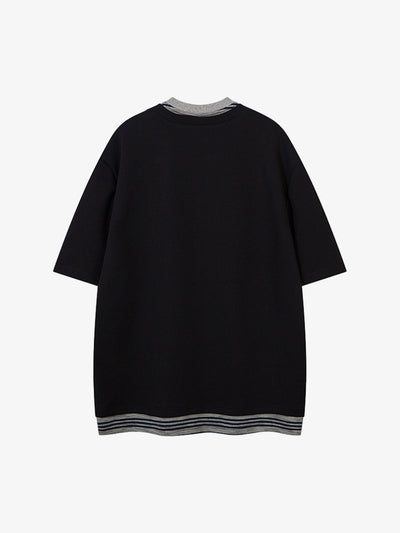 High Street Tie Embroidered Design T-shirt
