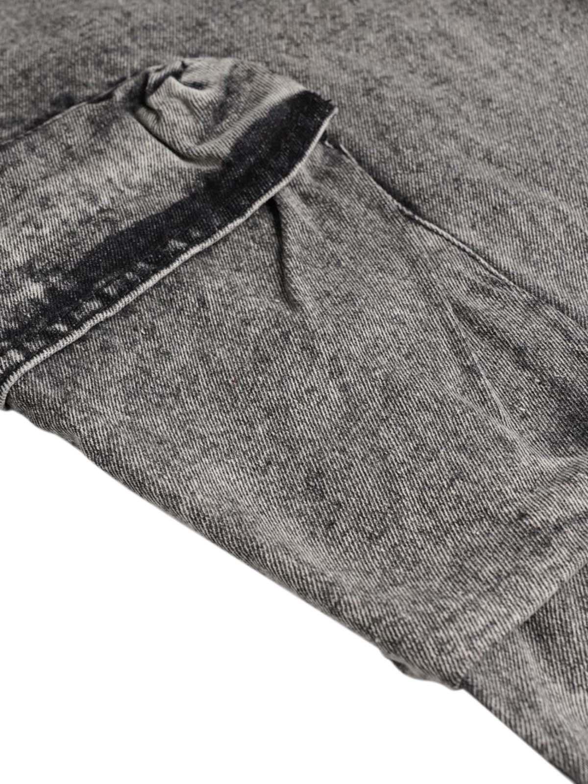 Washed Multi-pocket Cargo Jeans