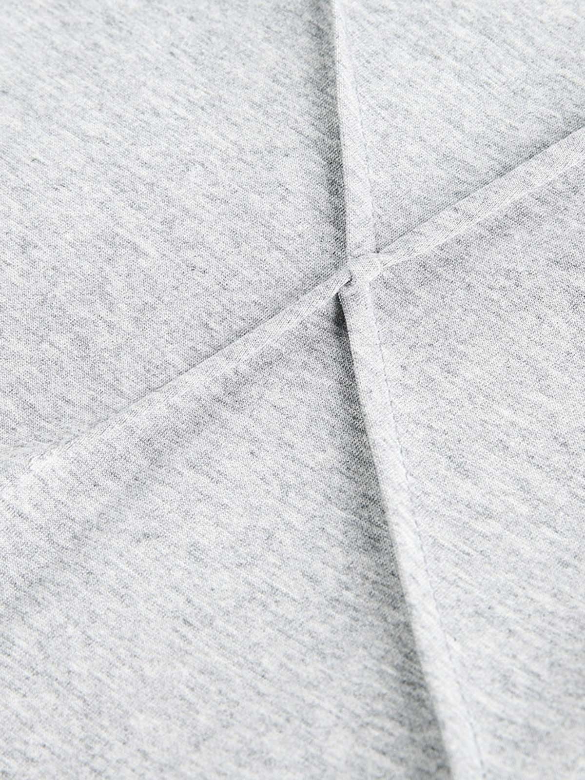 Pleated Asymmetric Hooded Sweatshirt