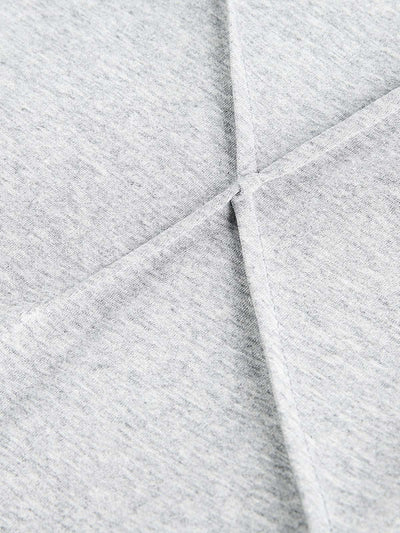 Pleated Asymmetric Hooded Sweatshirt