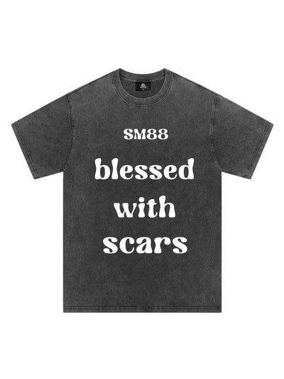 Original "Blessed With Scars" Slogan T-Shirt