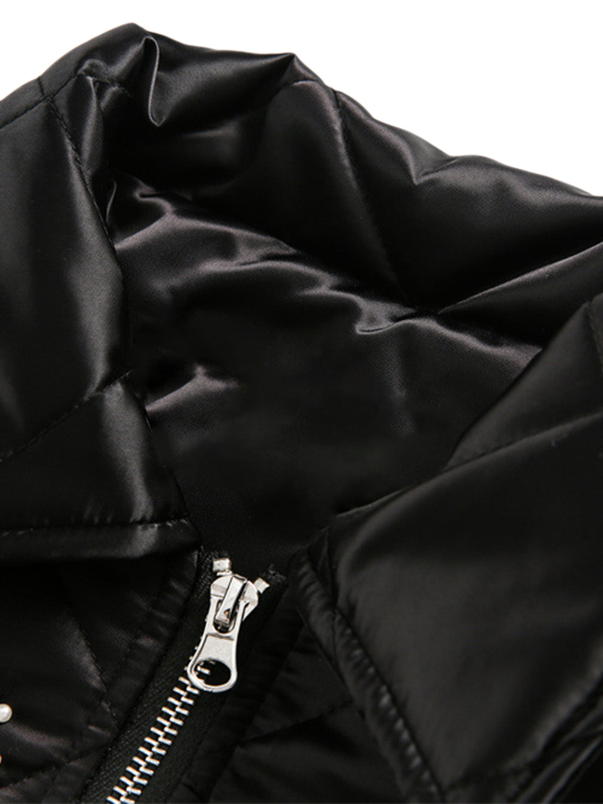 Pearl Letter Diamond Quilted Jacket