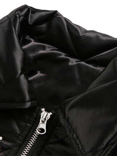 Pearl Letter Diamond Quilted Jacket