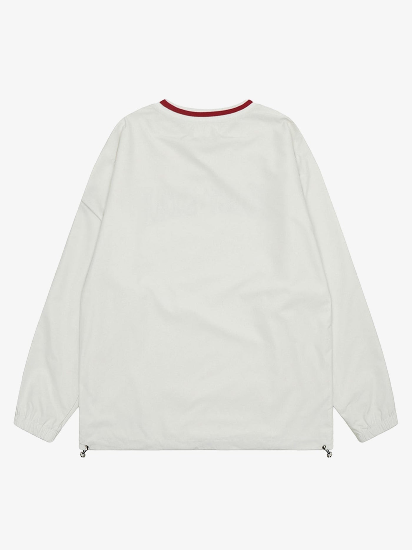 Retro Embroidered Monogrammed V-neck Sweatshirt - 2146