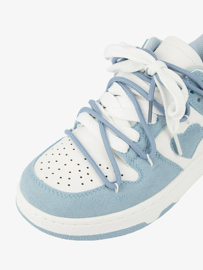 Haze Blue Love Breathable Board Shoes - 1854