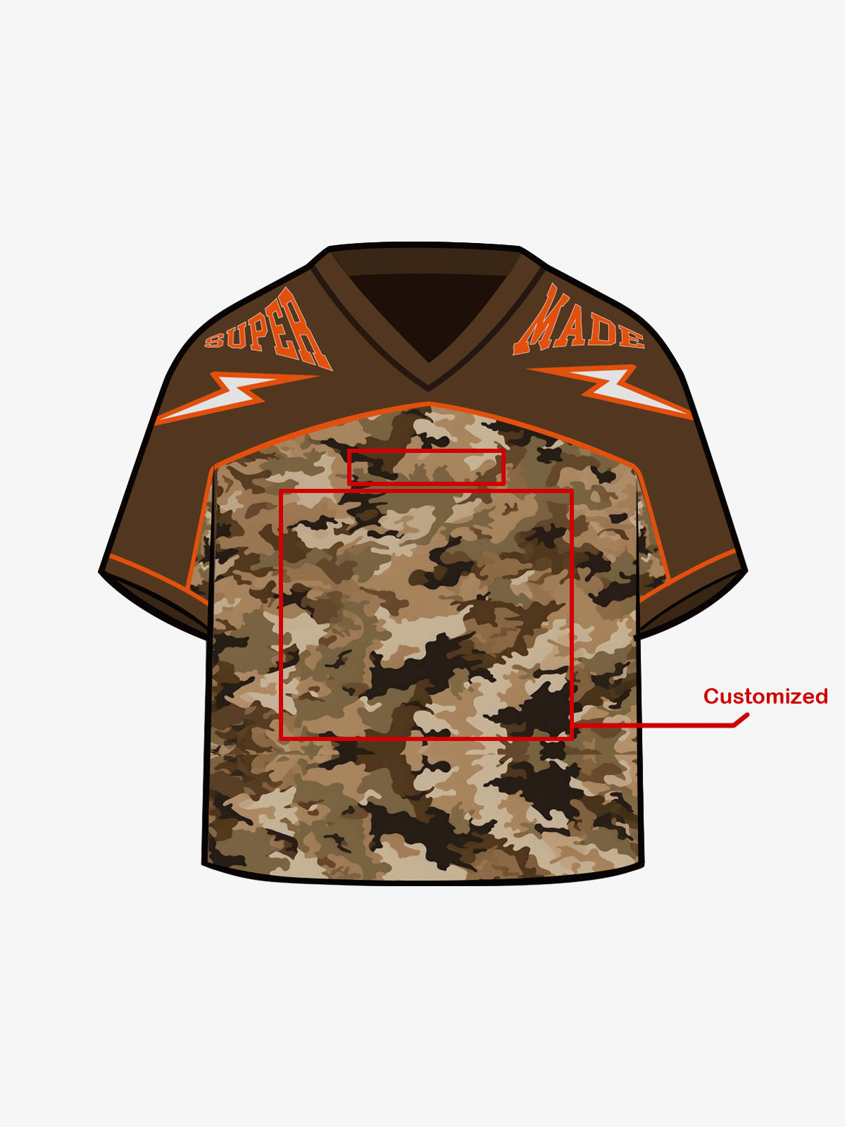 Original Camouflage Football Jersey T-Shirt - 2401