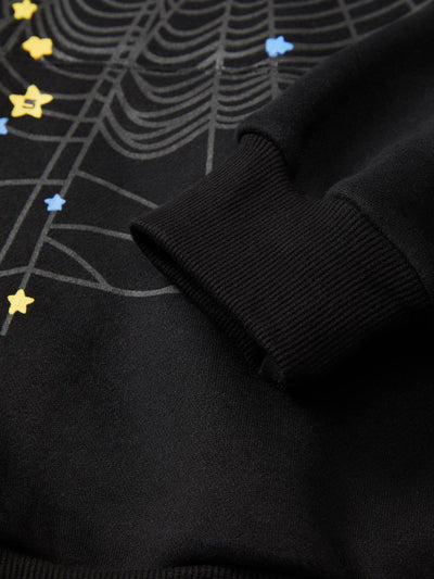Spider Printed Sweatshirt And Sweatpants Set