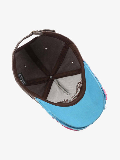 Retro Letter Denim Cap - 2136