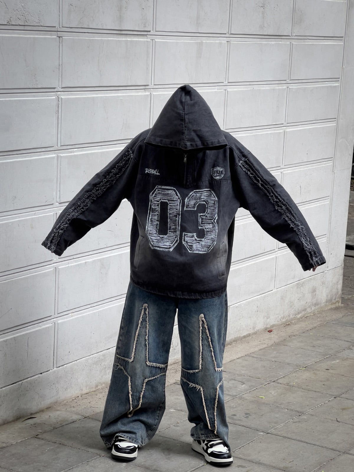 High Street Star Washed Jeans - 2150