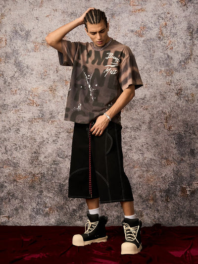 Welt-Embellished Cargo Jorts - 2408