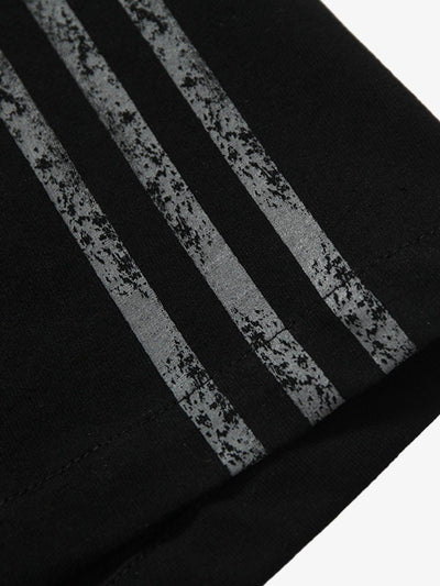 Heavy Washed Street Metal Collar T-shirt