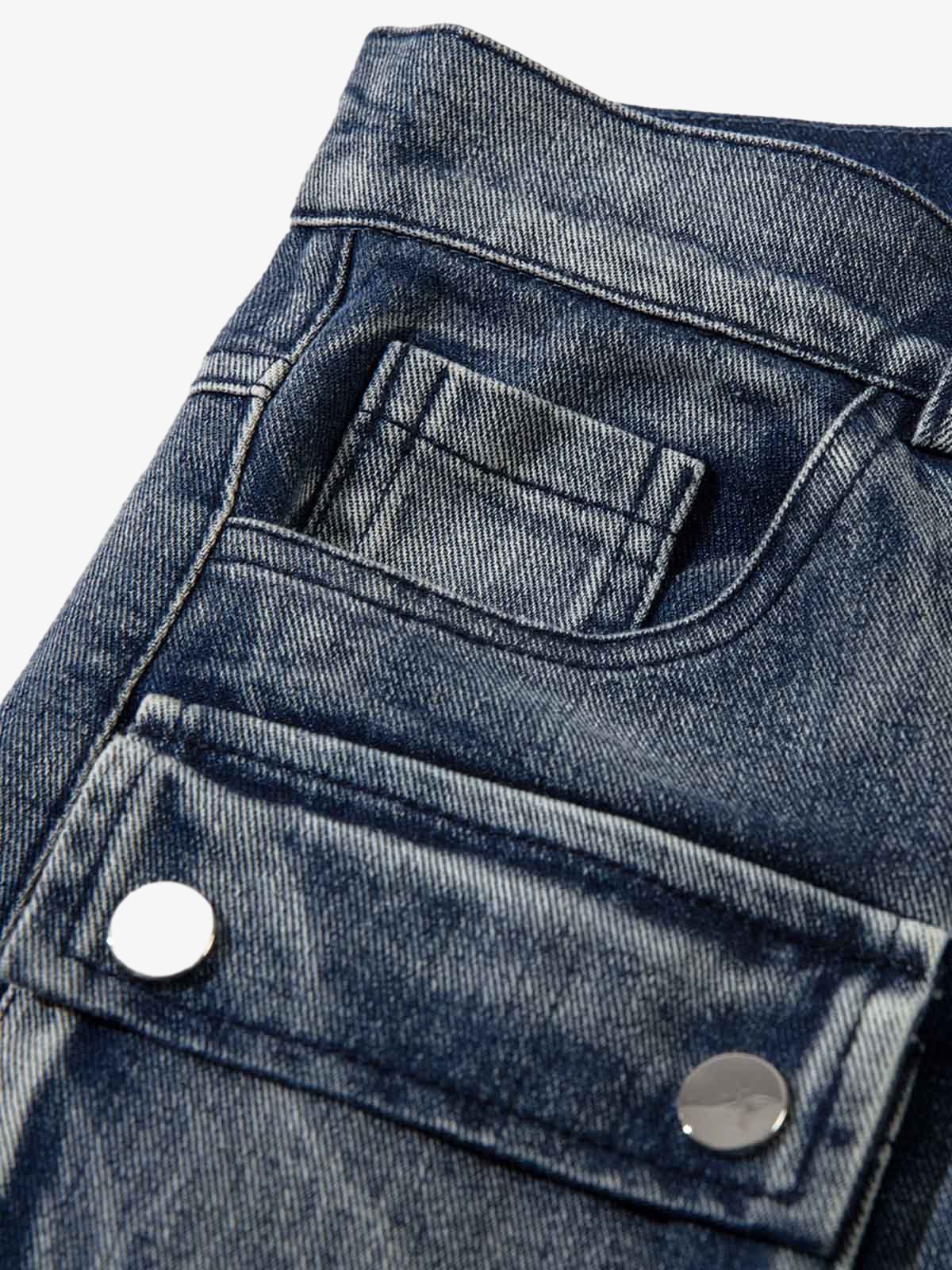 High Street Embroidery Hip-Hop Jeans - 2122