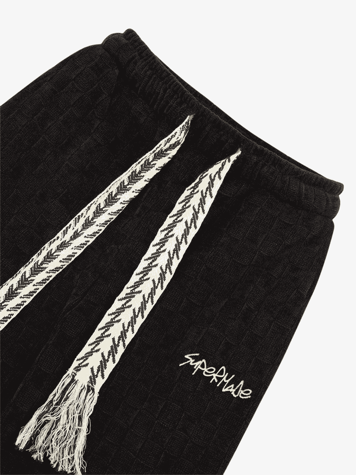 High Waisted Straight Cotton Sweatpants -1284