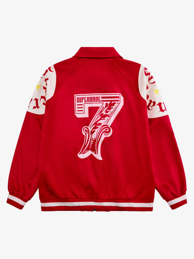 Original Contrast Color Varsity Jacket - 2349