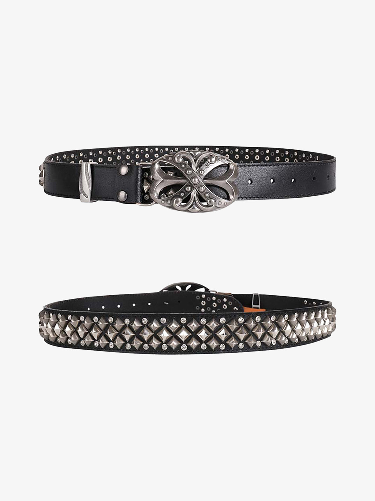 Retro Punk Rhinestone Belt - 2175