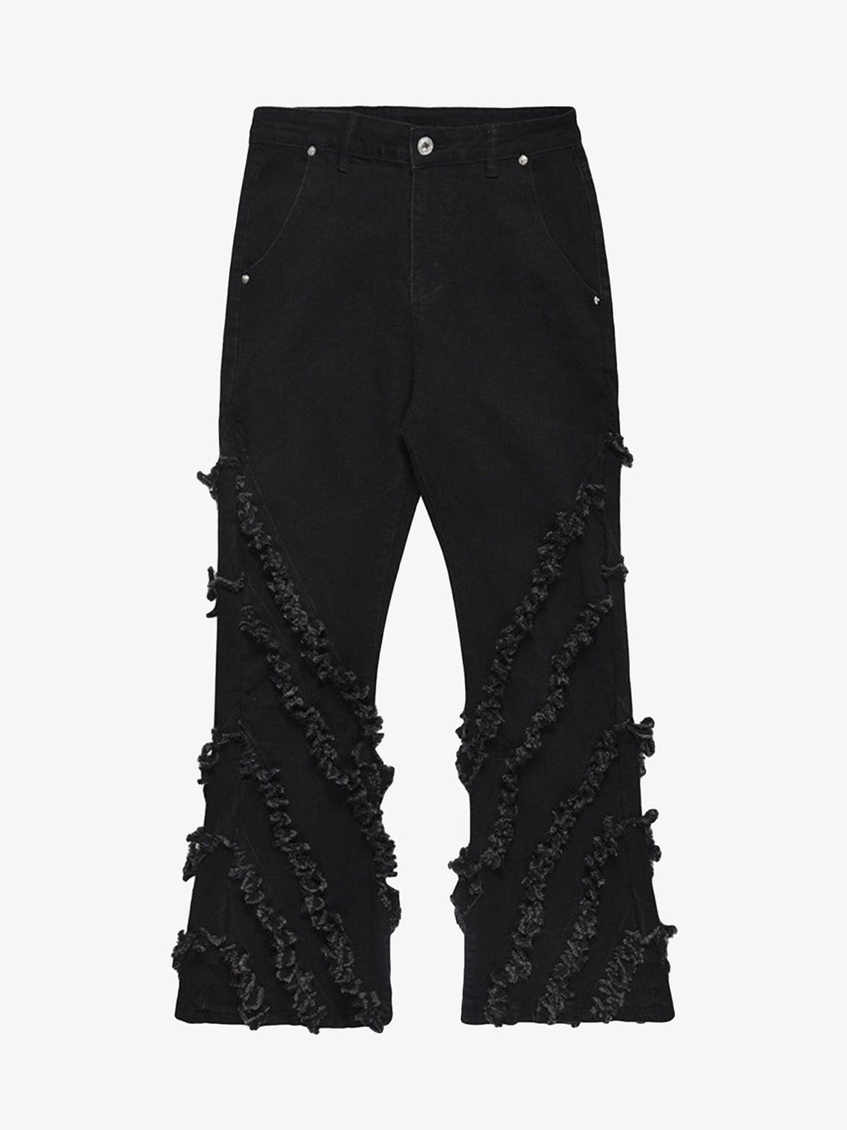 Vintage Rough Edge Flared Jeans - 1721