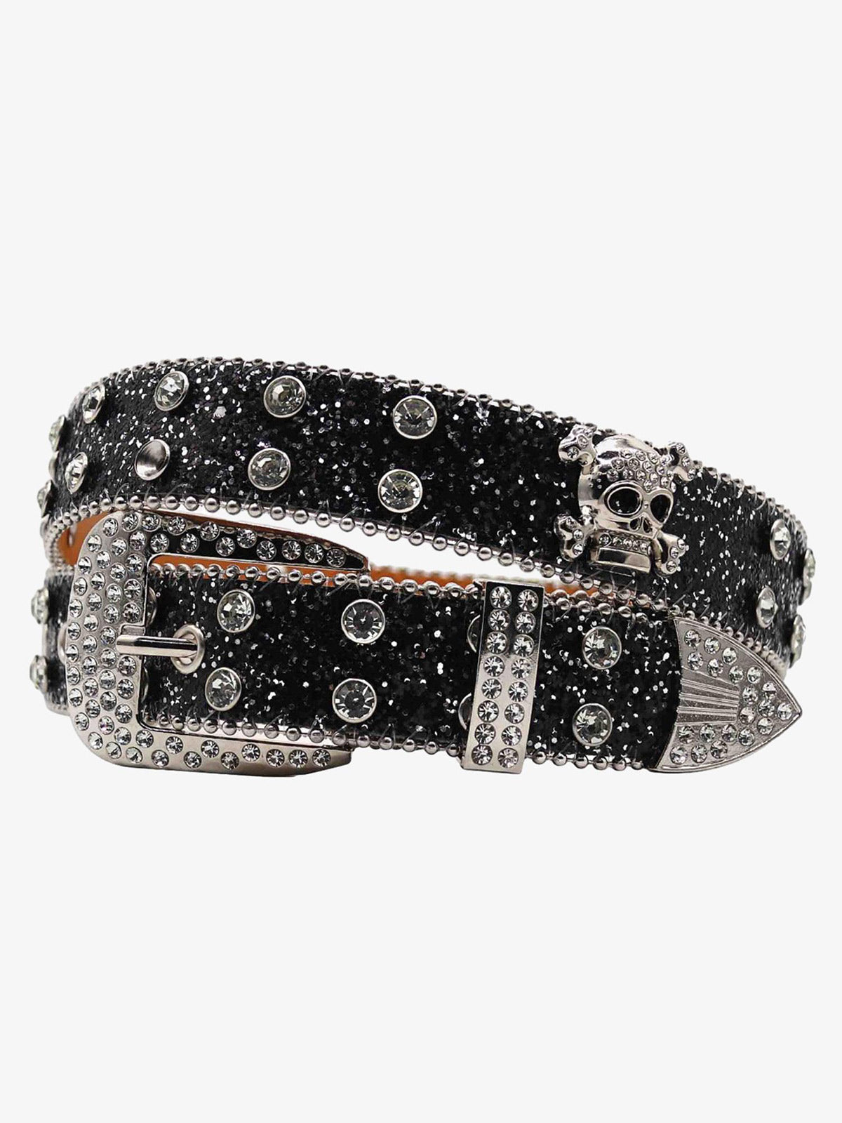 Rhinestone Skull Belt - 1668