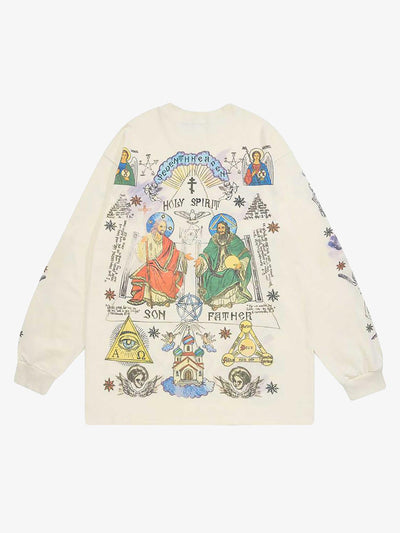 American High Street Graffiti Long Sleeve T-Shirt