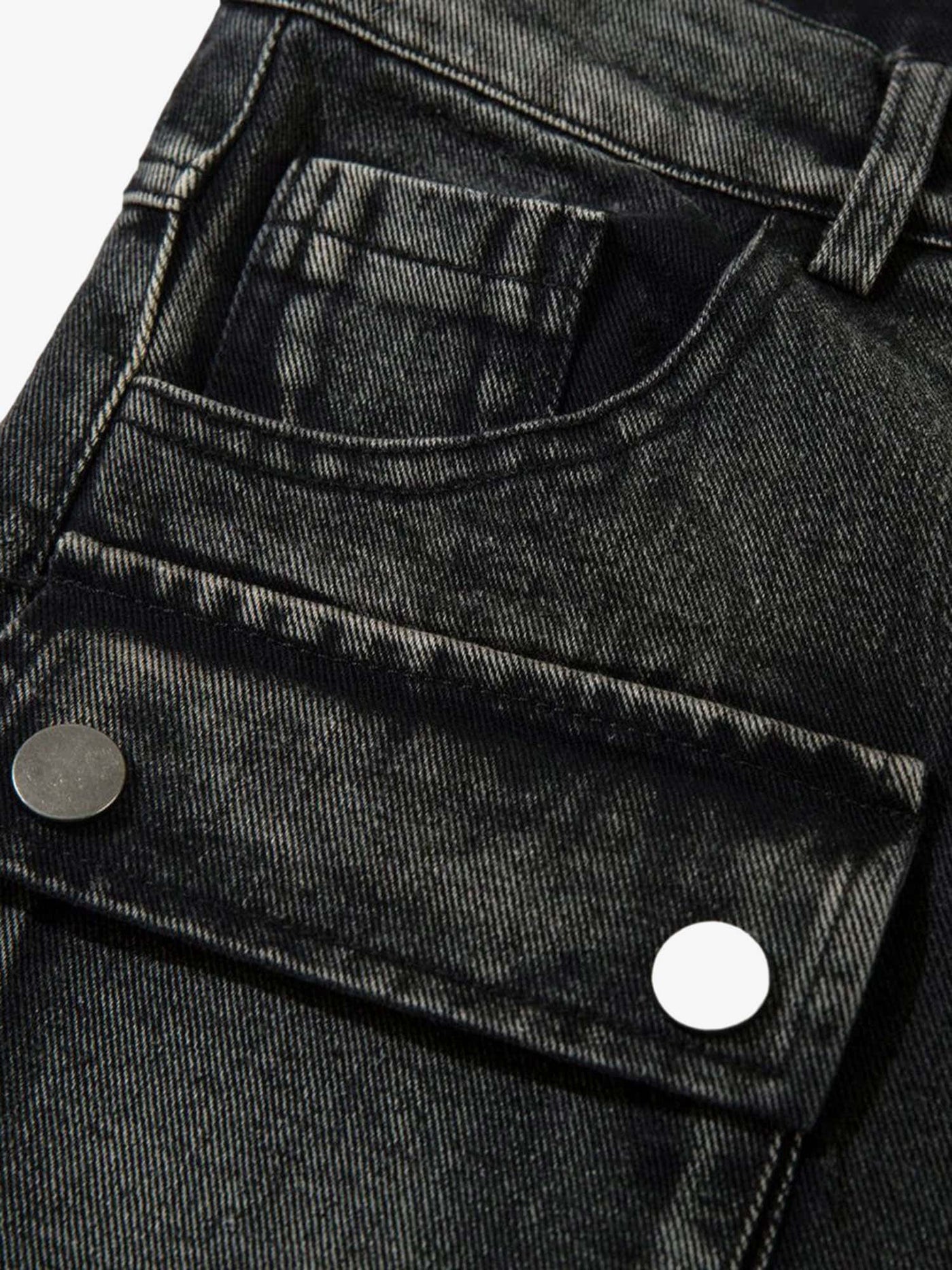 High Street Embroidery Hip-Hop Jeans - 2122