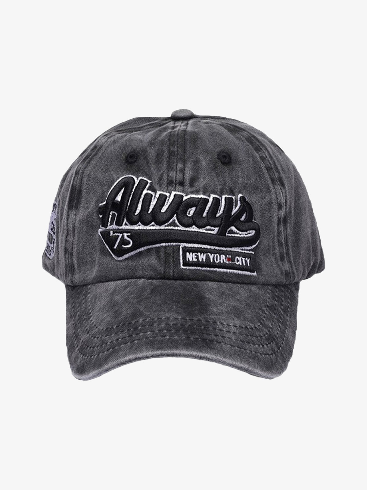 Vintage Embroidered Denim Washed Baseball Cap