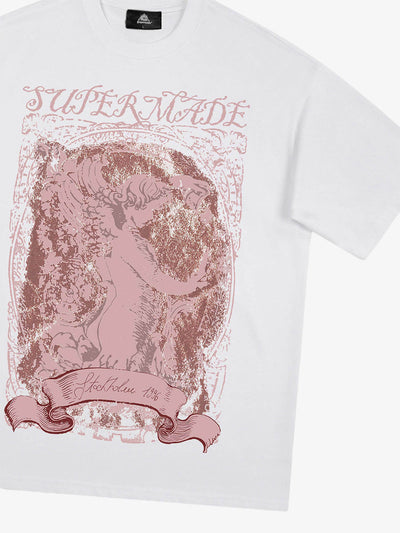 Mottled Angel Street Hip-Hop T-shirt - 2129