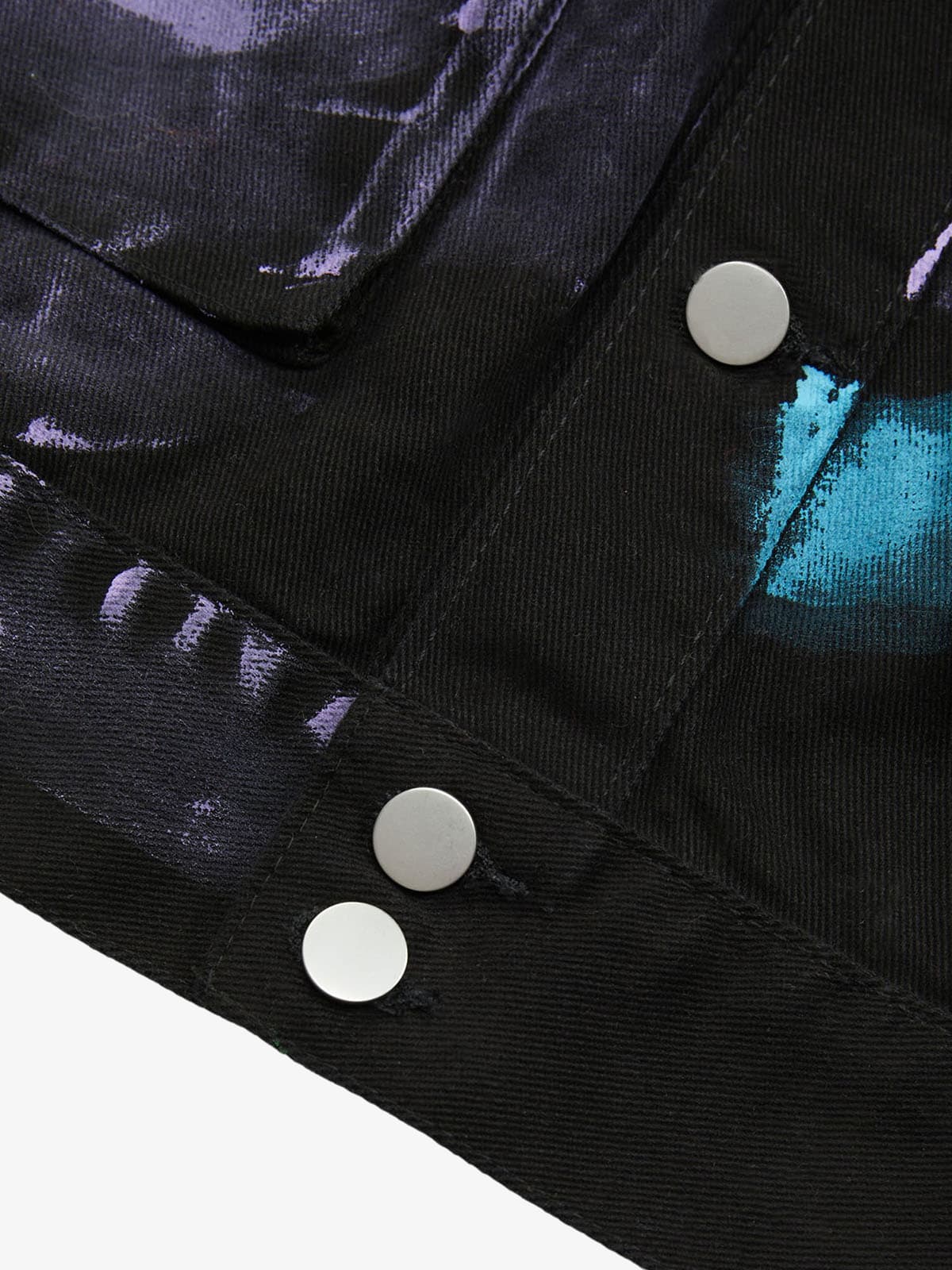 Hip-hop Hand-painted Graffiti Denim Jacket - 2010