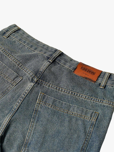 High Street Hip Hop Washed Distressed Jeans - 2069