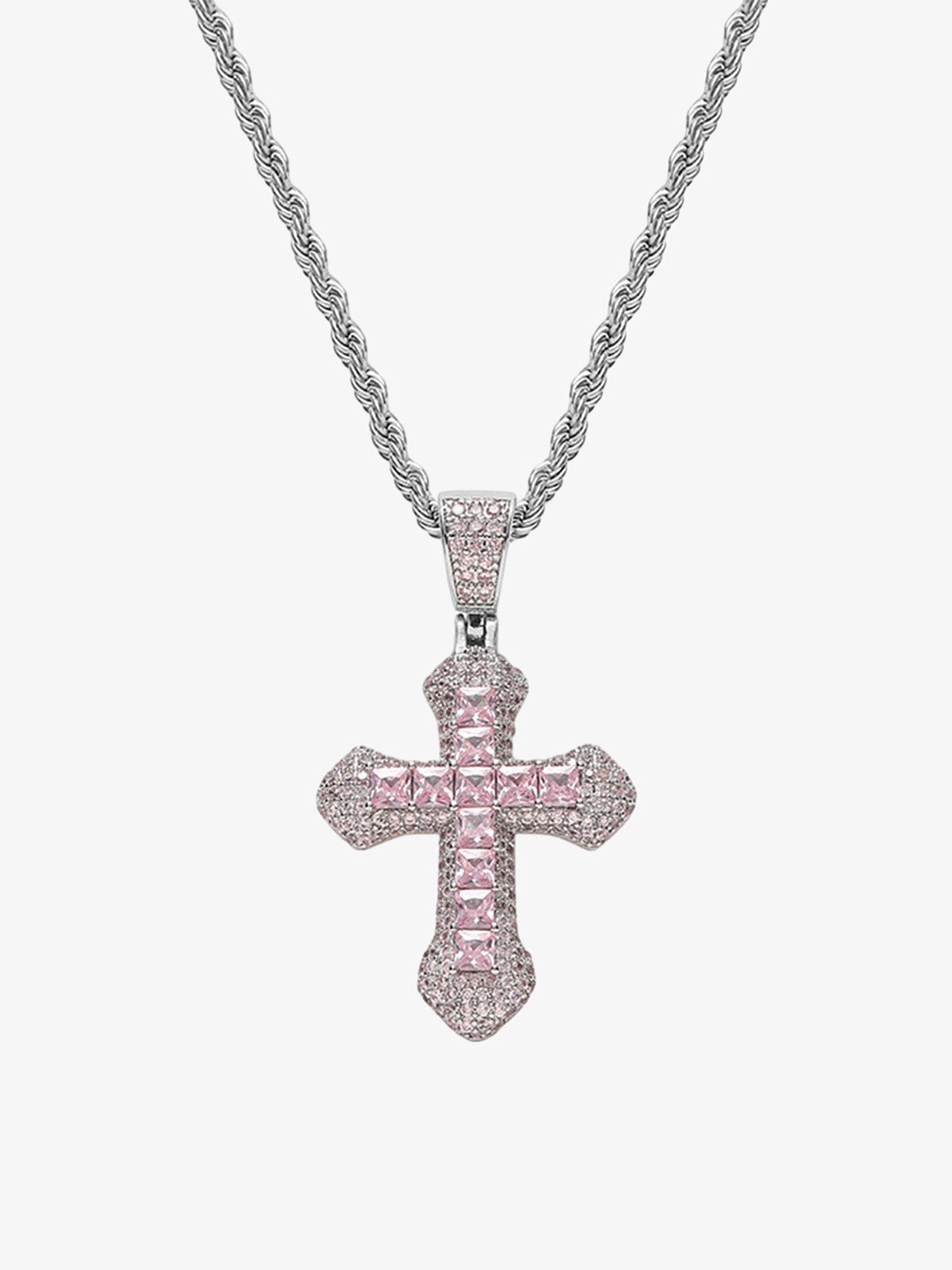 Corss Full Diamond Necklace-1514