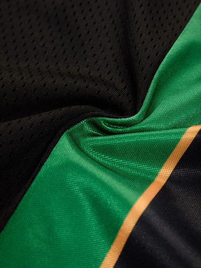 Original Retro Striped Spliced Sports Jersey T-Shirt - 2422