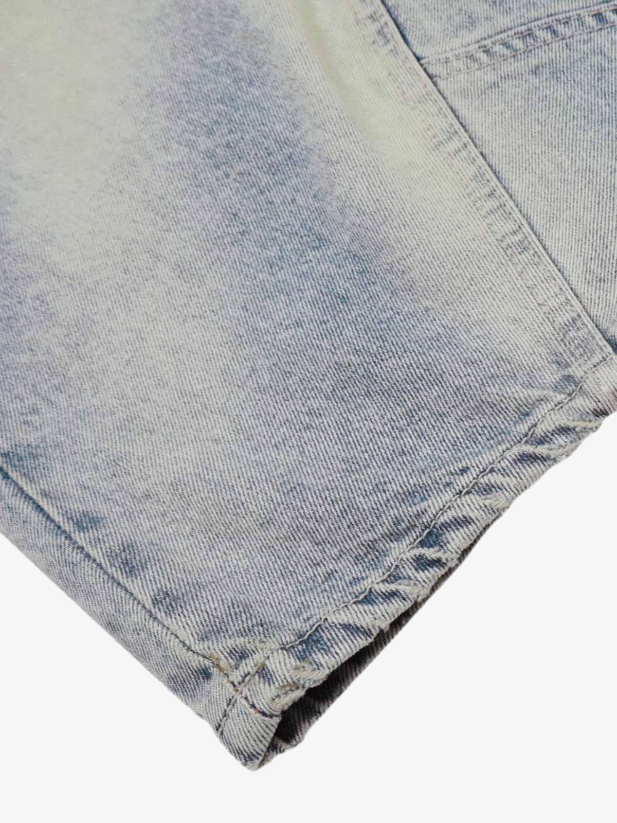 Distressed Baggy Barrel Jeans - 2317