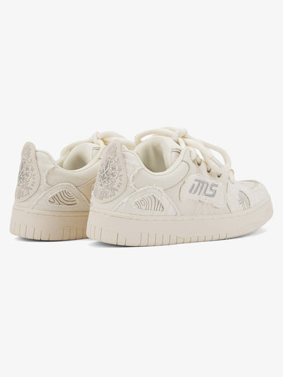 Embroidered Letter Shoes - 2107