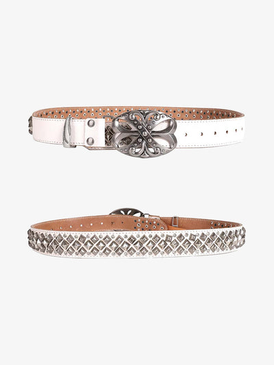 Retro Punk Rhinestone Belt - 2175