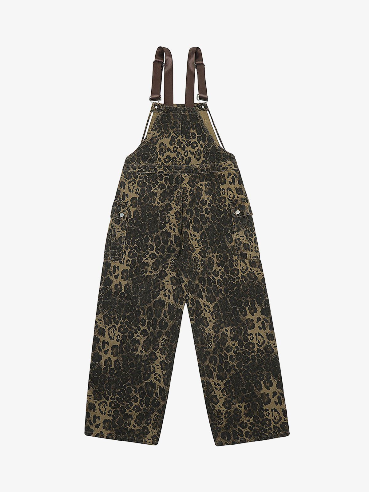 Leopard Print Street Style Workwear Overalls - 2020