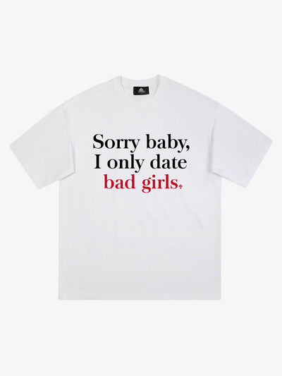 Fun Slogan Print T-shirt - 1799