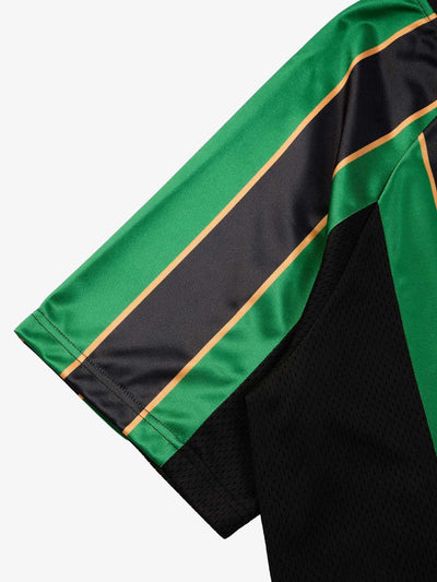 Original Retro Striped Spliced Sports Jersey T-Shirt - 2422