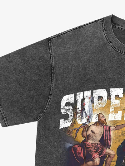 Renaissance Graphic Washed Vintage T-shirt - 2093