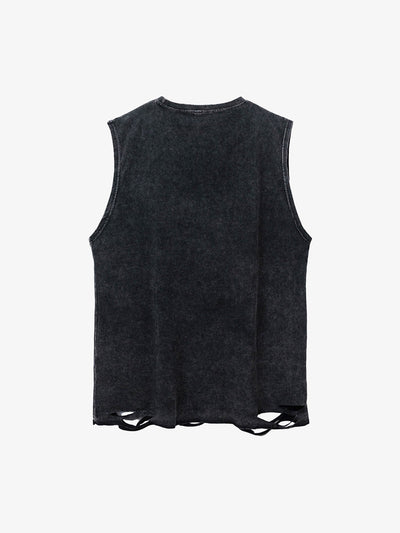 Hip-hop Loose Washed Undershirt -1606