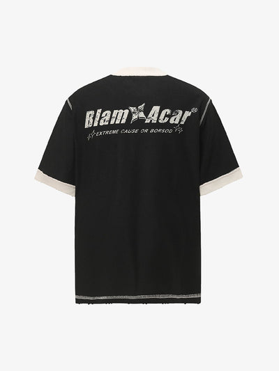 Distressed NO. 28 Jersey T-Shirt